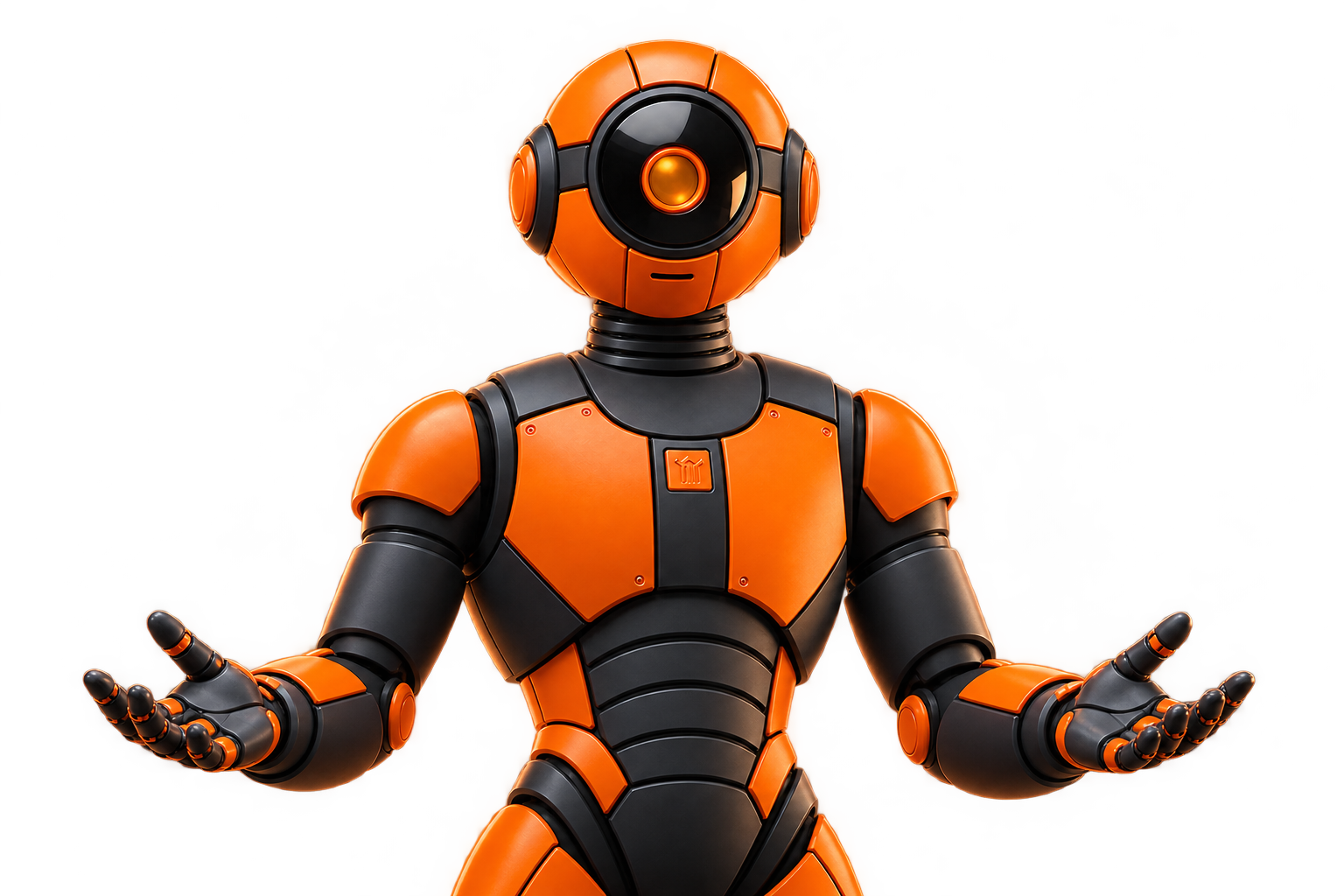 Robot presentando los proyectos